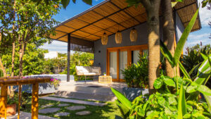 cabaña turpial amarillo foto terraza lateral.