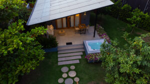 cabaña carpintero real foto terraza jacuzzi