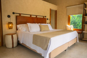 cabaña carpintero real foto cama