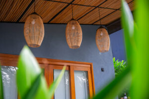 cabaña carpintero real foto exterior lamparas de la terraza