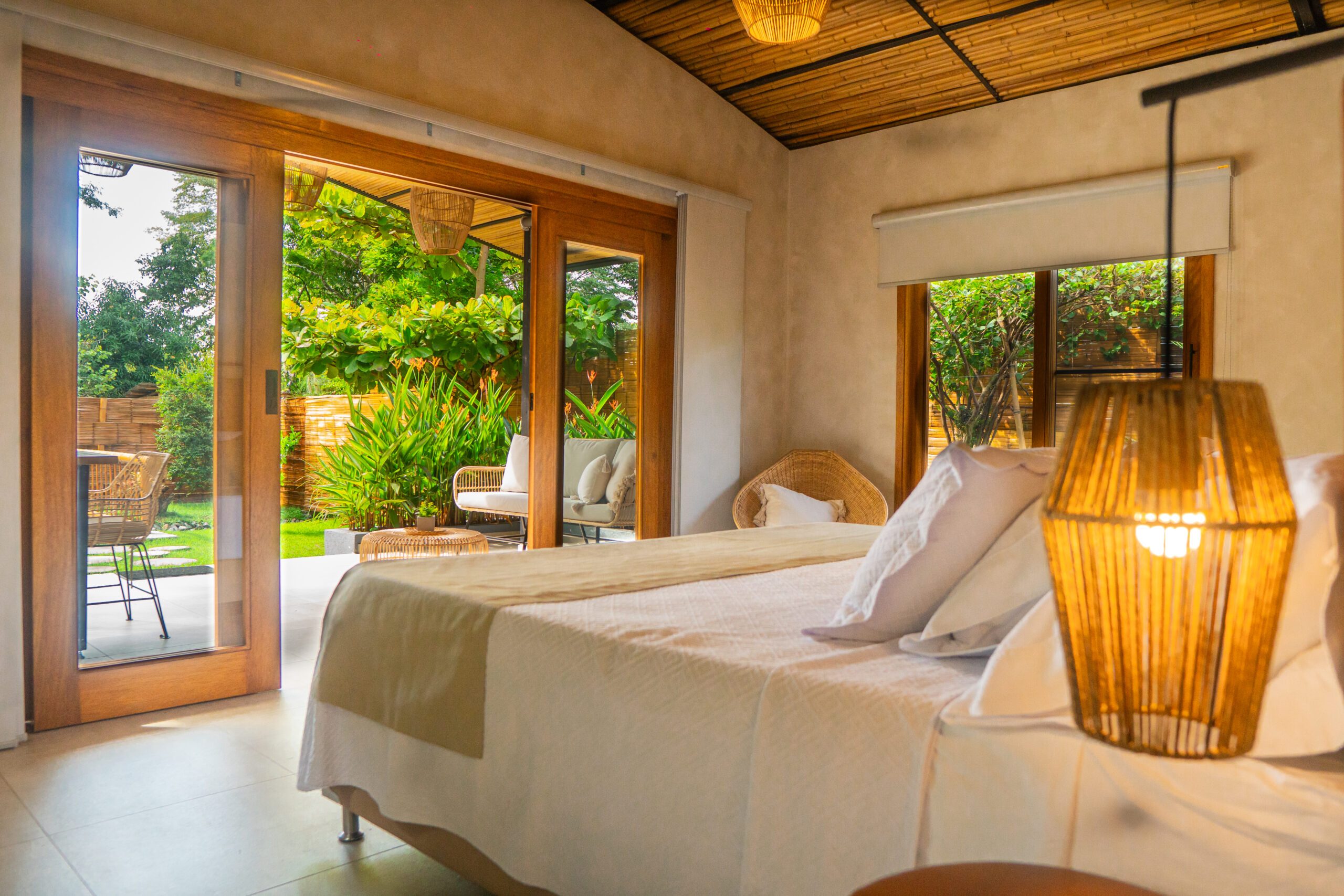 cabaña carpintero real foto habitación vista hacia terraza