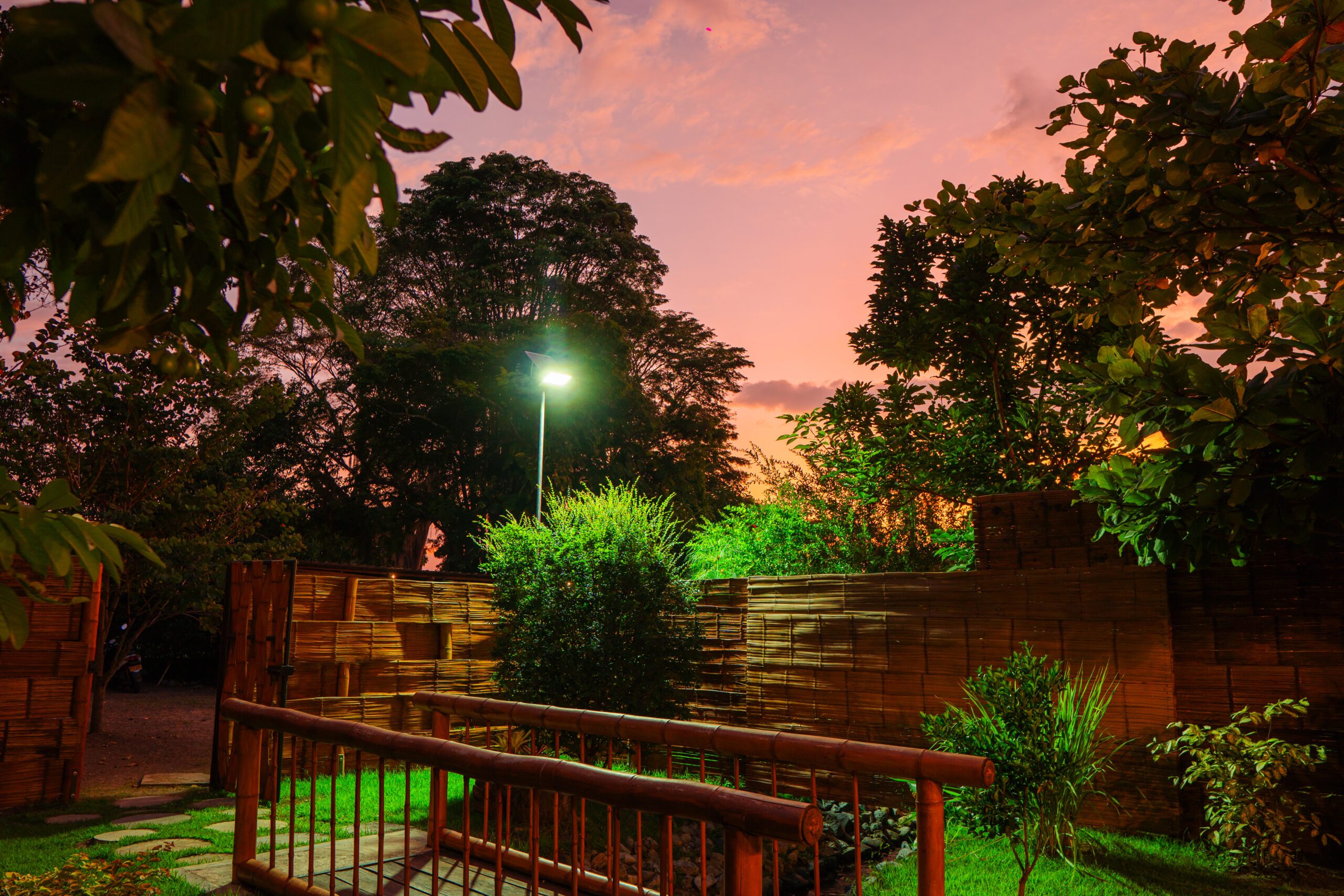 cabaña carpintero real foto exterior atardecer